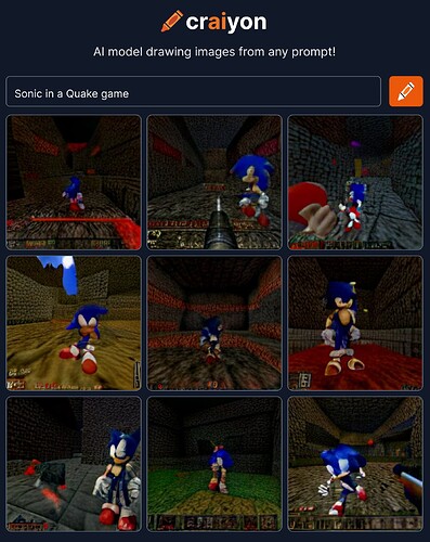 craiyon_130400_Sonic_in_a_Quake_game