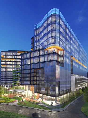 Visualisation of the planned new IBM headquarters in The Domain Northside – move-in scheduled for 2027