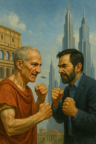 Kampf der Epochen_ Caesar vs. Zukunft